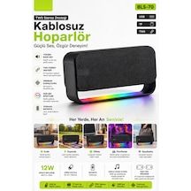 Bluetooth Hoparlör Taşınabilir Kablosuz Speaker Usb/tf/tws Destekli 1200mah 12w Güçlü Bass Ses Bombası
