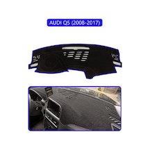 Audi Q5 2008-2017torpido Koruma Halısı Mavi Kenar