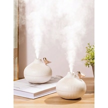 Ultrasonik 300 Ml Hava Nemlendirici Buhar Makinesi Kuş Detaylı Aroma Difüzörü Gece Lambası