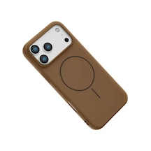 Joko Apple Uyumlu iPhone 17 Pro Uyumlu Jully Magsafe Kapak - Kahverengi