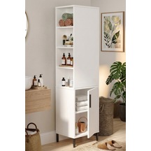Yurudesign Vitale Çok Amaçlı Dolap Banyo Dolabı Beyaz Vı1-W Beyaz