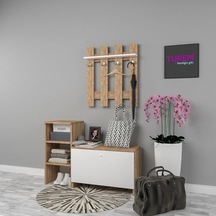 Porte Ceviz Portmanto Mdf Sis Gri Porte Ceviz Portmanto Mdf Sis Gri