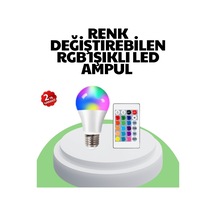 2025 Rgb Led Ampul Uzaktan Kumandalı Renkli Işık A Kalite Mh-hs0142-2912