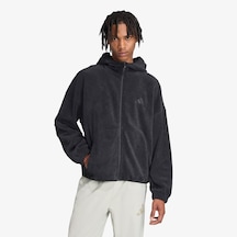 Adidas Future İcons Small Logo Low Pile Fleece Full Zip Erkek Siyah Eşofman Üstü Jm6053 Siyah