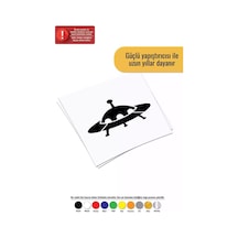 Byr002 Ufo Sticker Oto Motor Laptop Duvar Folyo Sticker 15x10 Cm