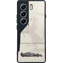 Tecno Camon 40 Ferrari Tasarımlı Glossy Telefon Kılıfı Çok Renkli