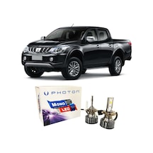 Mitsubishi L200 Led Xenon Uzun + Kısa Far Ampulü H4 Mono Yeni Seri Beyaz 2005-2017