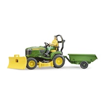 Bruder John Deere Çim Biçme Traktörü Ve Bahçıvan