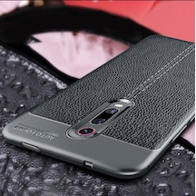 Redmi K20 K20 Pro Deri Görünümlü Kamera Korumalı Silikon Kılıf