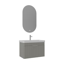 Orka Procida 80 Cm Mat Kaşmir Banyo Dolabı Takımı Beyaz