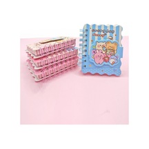 Sevimli Hayvanlar Cırtlı Cep Boy Mini Not Defteri 7x8 Cm - Mavi