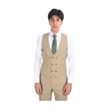 Cengiz İnler Slim Fit Yelekli Erkek Takım Elbise 001