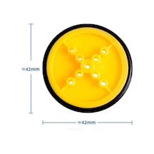 42mm Mini Rubber Tekerlek 3mm Mil Uyumlu Robot Oyuncak
