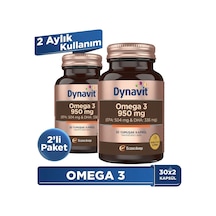 Dynavit Omega 3 950 Mg 30 Yumuşak Kapsül X2 - Yüksek Epa & Dha - 1400mg Balık Yağı-fish Oil