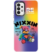Newface Samsung Uyumlu Galaxy A33 5g Kılıf Estoril Desenli Kapak - Estoril - 11 Lila