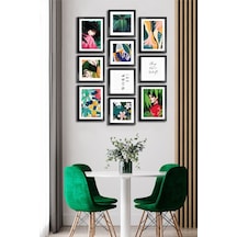 10 Parçalı Çerçeve Görünümlü Mdf Tablo Seti Flm173 Çok Renkli - 713606089 Çok Renkli