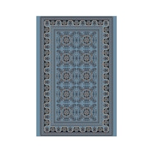 Kartela Halı Afgan Halı Jüt Taban Dokuma Halı Mavi - 120 X 180 Cm