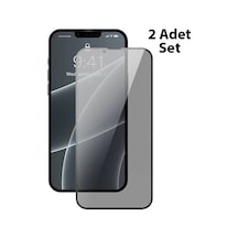 Baseus İphone 13 Mini 0.23mm Gizlilik Hayalet Full Ekran Koruyucu 2 Adet Set- 5775
