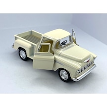 Kinsmart 1955 Chevy Stepside Pick-up 1 32 Çek Bırak Model Araba