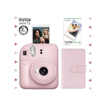 Fujifilm Instax Mini 12 Fotoğraf Makinesi + 10'lu Film + Laporta Albüm Pembe