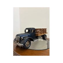 Kasa Detaylı Vintage Metal Kamyon Maketi Ev Ve Ofis Dekorasyon