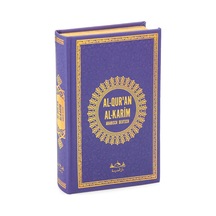 Almanca Mealli Hafız Boy Termo Deri Kuranı Kerim - Mor