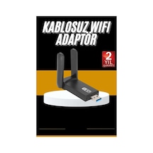 Ersmbps Wifi Alıcı Kablosuz Wifi Adaptörü Çift Band Çift Antenli Yeni Nesil