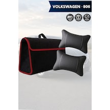 Volkswagen Eos Uyumlu Siyah Renk Bagaj Çantası Koltuk Yastığı Lüks Model