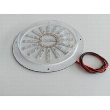 Su Geçirmez Led Marine Tekne Karavan Yuvarlak Lamba 12V DC ŞEFFAF