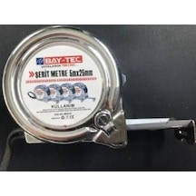 Bay-Tec Mk4147 5Mt 25MM Krom Şerit Metre