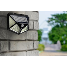 Güneş Enerjili  Led Duvar Aydınlatması Siyah