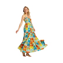 Roxy Roxy Atlas Sunshine Coastline Maxi Kadın Elbise Xbyr Çok Renkli