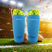 Yeşil Futbol Tekmelikleri Ekleme Tipi Yetişkin Gençlik Cep Çorapları