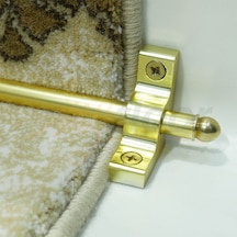 Myfloor Çelik Halı Tutucu Merdiven Dip Çubuğu - Sarı Kalın 90 cm