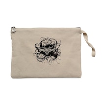 Borknagar Origin Krem Clutch Astarlı Cüzdan / El Çantası Krem