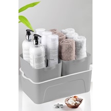 Saklama Kabı 3 Lü Set 2x2l+5l Gri Ekru