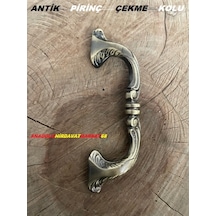 Dekoratif Antik Pirinç Kapı Kulpu Kapı Çekme Kolu 18Cm