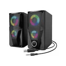 Mikado Md 336 2 0 6 Watt Rgb Ledli Siyah Multimedia Usb Speaker