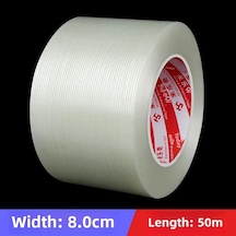 Yapışmayan İşaret Tek Taraflı Fiber Bant Kalıp Elektronik Ambalaj Yapışkan Bant 8.0cm Wide 50 M Long Standard Diğer
