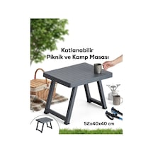 Antrasit Katlanır Piknik Masası Genel