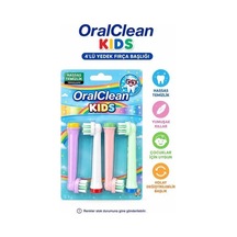 Oral Clean Kıds 4'lü Yedek Diş Fırçası Başlığı