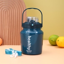 316 Paslanmaz Çelik Termos Bardak Büyük Kapasiteli Açık Taşınabilir Şeker Pipetli Bardak Çift Içecek Potu Göbek Fincan Jd7jz8 Mavi/yeşil