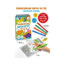 Dinozorlar / Boya Ve Sil Aktivite Kitabı / 3 Yaş +