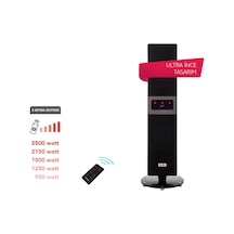 Simfer Sr2500 Single X Karbon Serisi Ip65 Suya-toza Dayanıklı Siyah Uzaktan Kumandalı İç/dış Mekan Isıtıcı