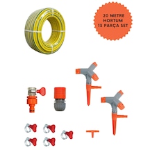 Bahçe Sulama Mega Set 13 Parça - 20 Metre 1/2" Hortum İle Tam Takım Gönderilecek