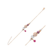 Brezza Lusso Jewelry Zirkon Taşlı Hareketli Parçalı Kadın Charm Bileklik