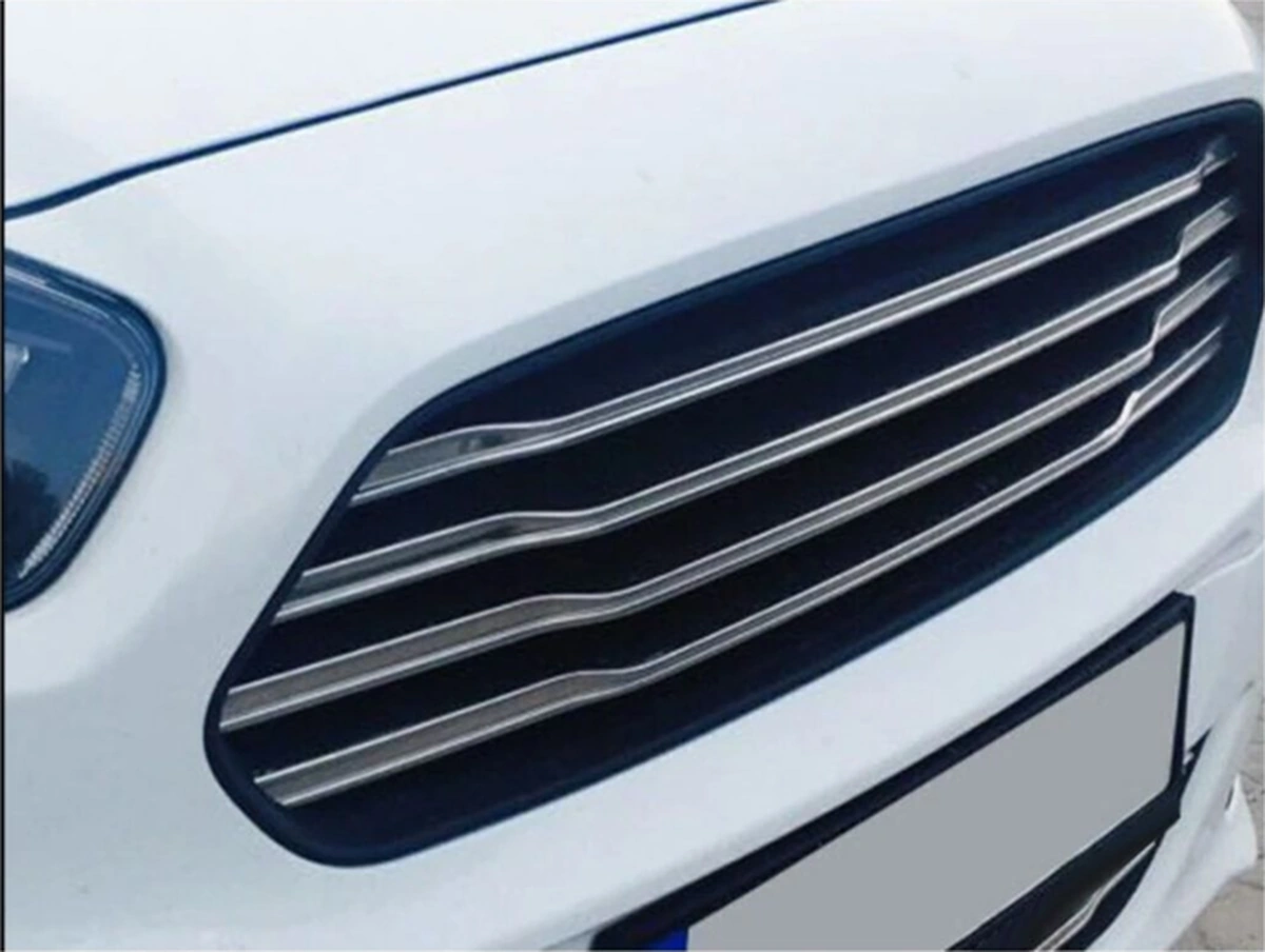 Ueskrom Ford Courier Krom Ön Panjur 6 Parça Paslanmaz Çelik 2013-2018