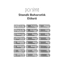 1182 6 Lı Standlı Kendinden Yapışkanlı Kapaklı Kaşıklı Baharatlık Takımı - Baharatlık - 1