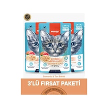 Wanpy Somon Ton Kedi Pouch 85 Gr X 3