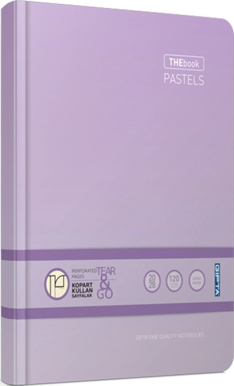 Defter Thebook Pastel Sert Kapak Çizgisiz 160 Yp 17x24 3311 Renkli